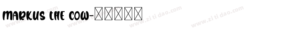 Markus the Cow字体转换